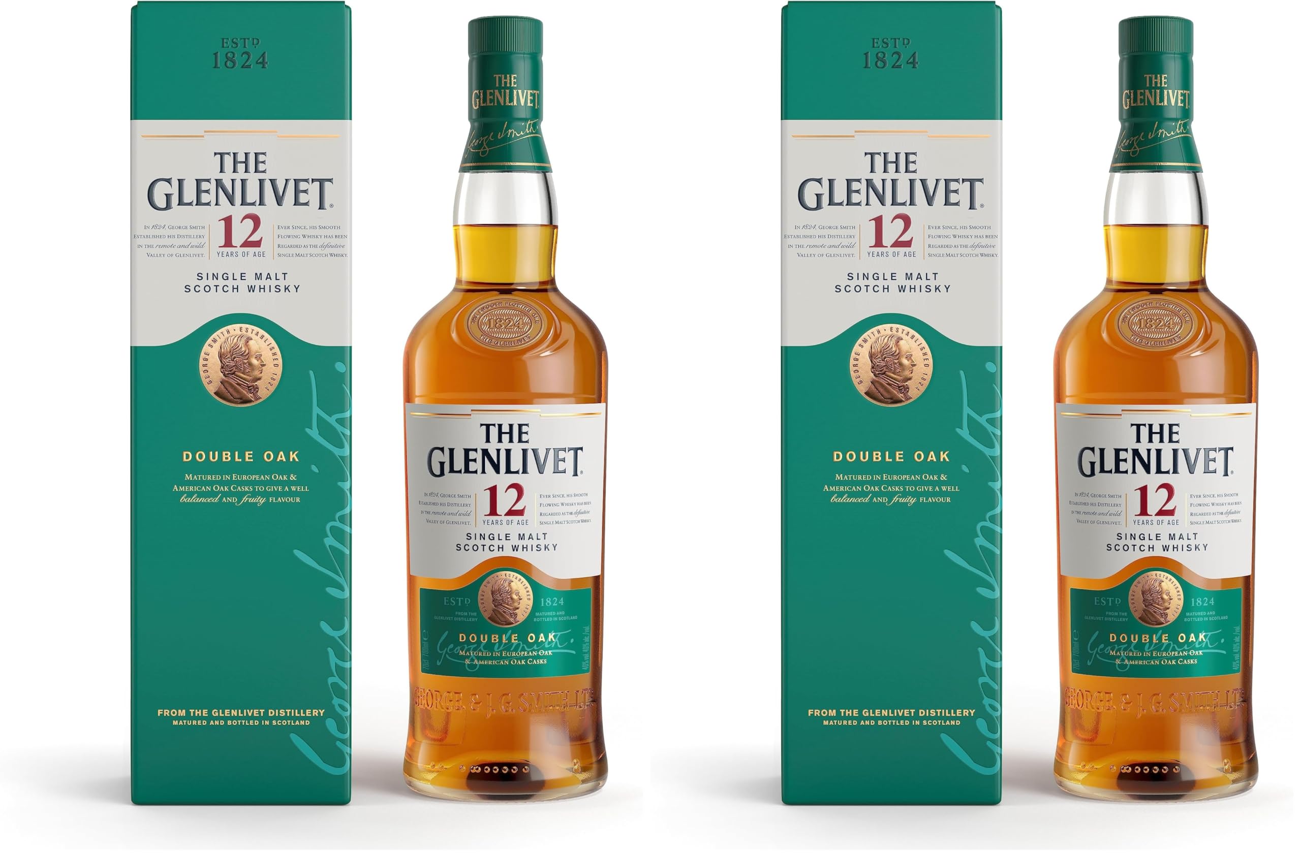 The Glenlivet 12 Year Old Single Malt Scotch Whisky (Double Oak